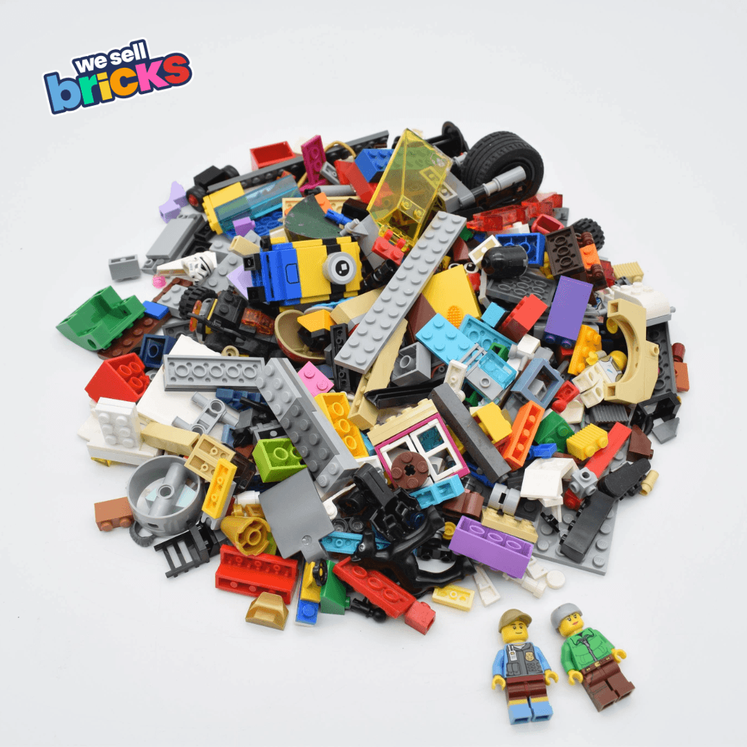 LEGO® 1kg bricks, parts & pieces + 2 minifigures - Genuine Bundle - Cleaned - Great Value!