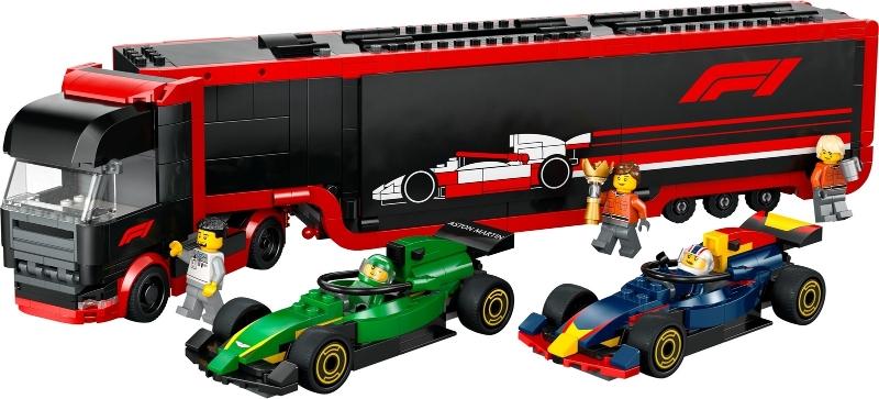 Lego® 60445-F1 Truck with RB20 & AMR24 F1 Cars
