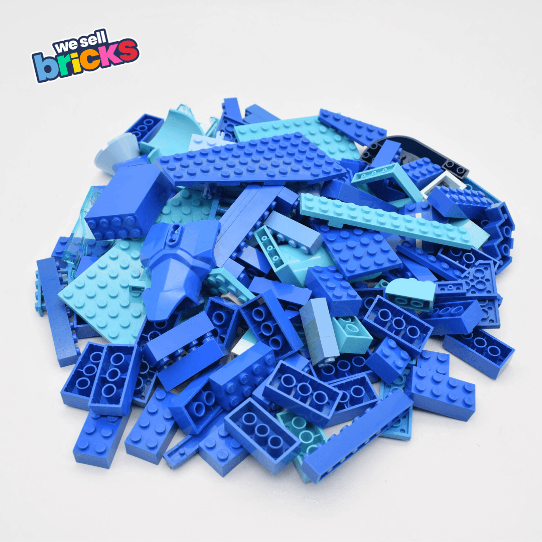LEGO® Blue 500g Job Lot - Genuine Bundle - 1lb / 1 Pound - Cleaned- Great Value!